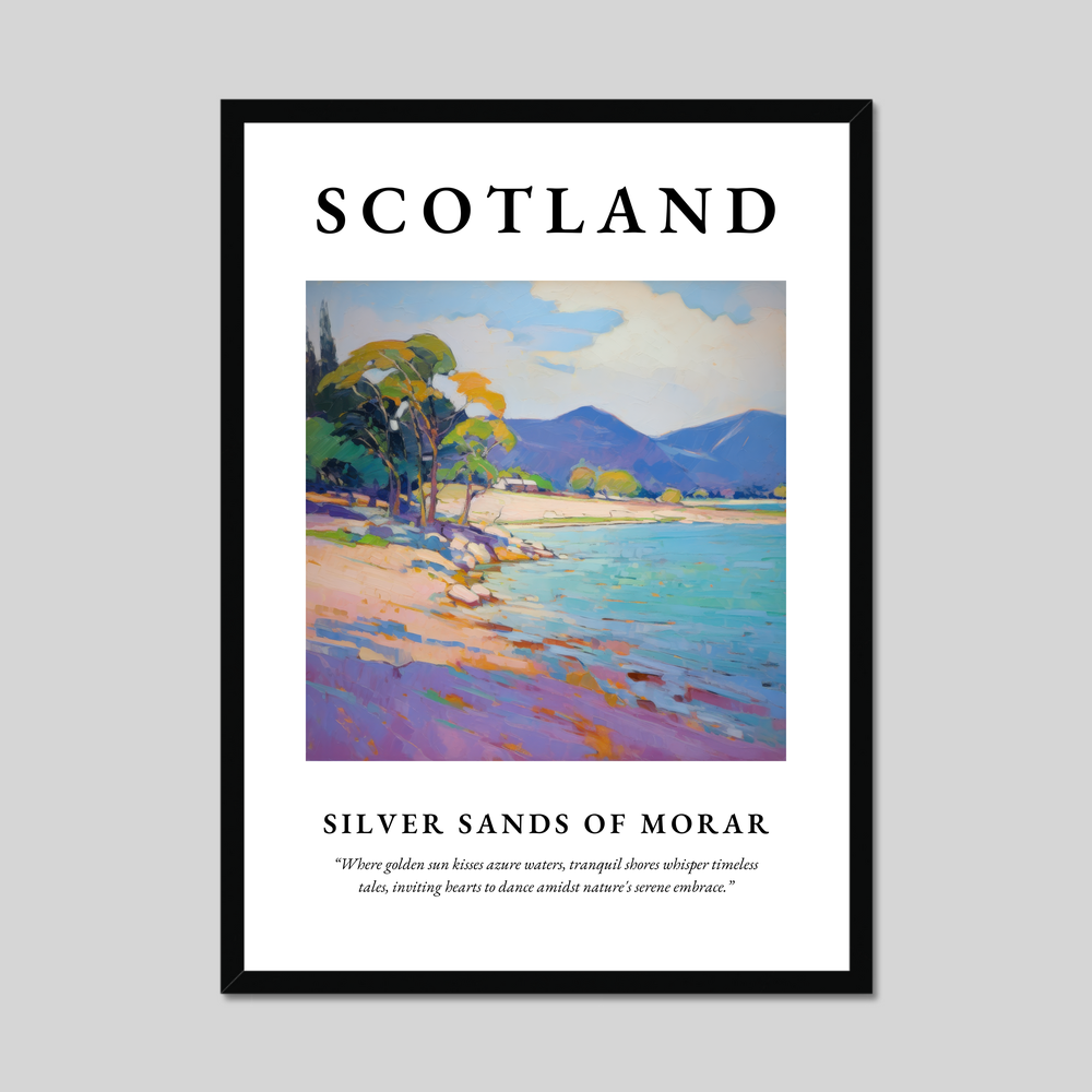 Poster of Silver Sands of Morar, Scotland.