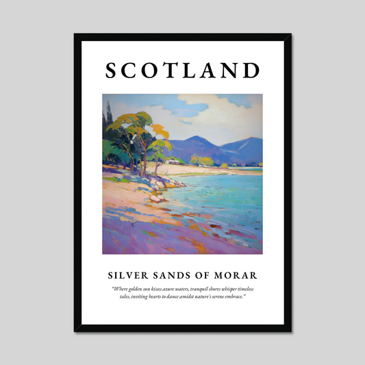 Poster of Silver Sands of Morar, Scotland.