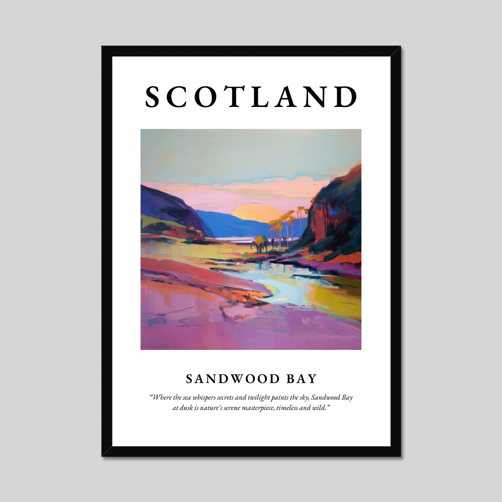 Poster of Sandwood Bay, Scotland.