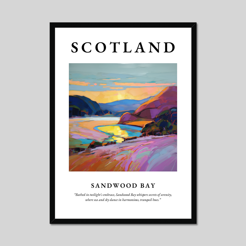 Poster of Sandwood Bay, Scotland.