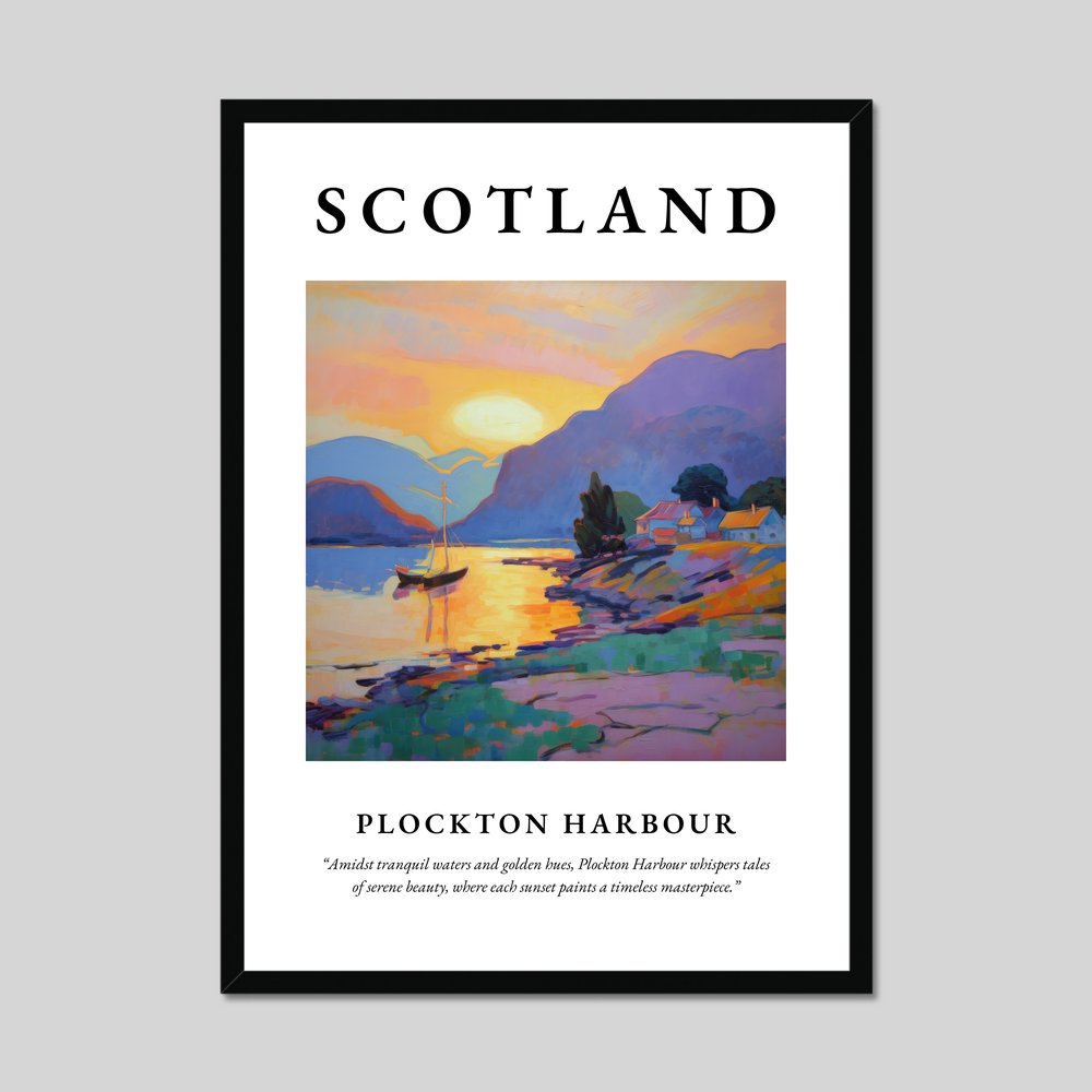 Poster of Plockton Harbour, Scotland.