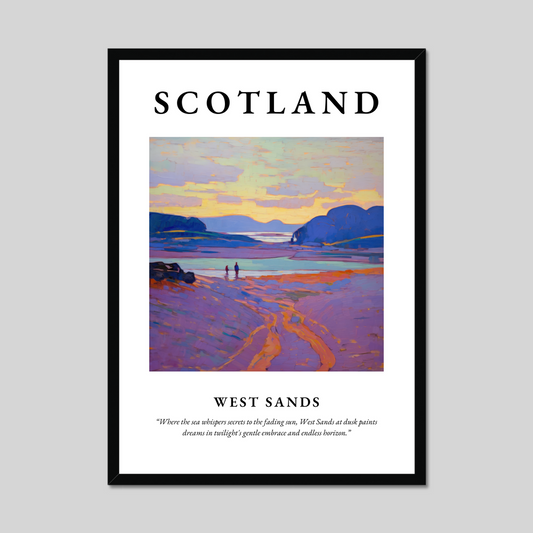 Poster of West Sands, Scotland.