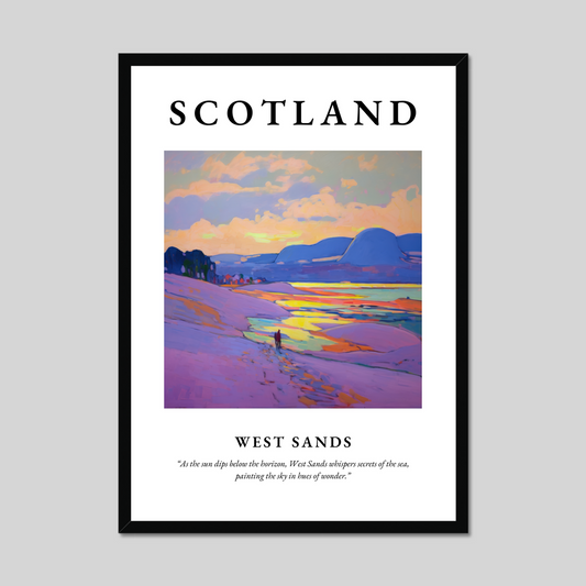 Poster of West Sands, Scotland.