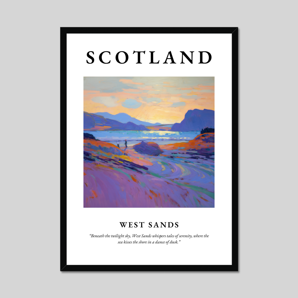 Poster of West Sands, Scotland.