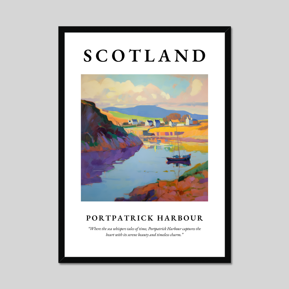 Poster of Portpatrick Harbour, Scotland.