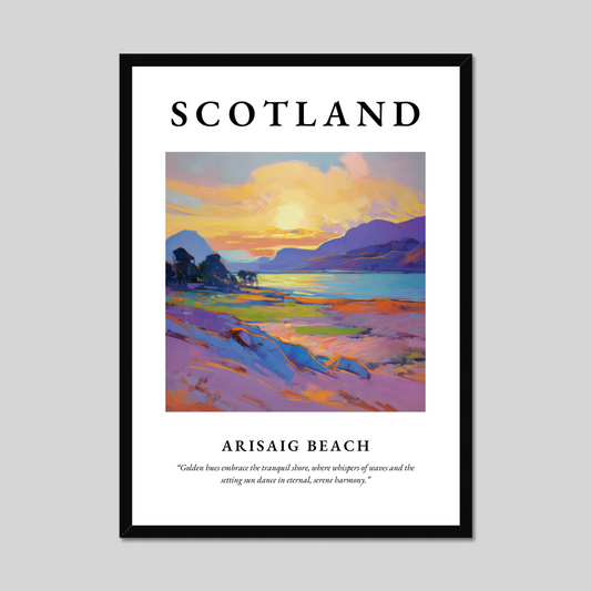 Poster of Arisaig Beach, Scotland.