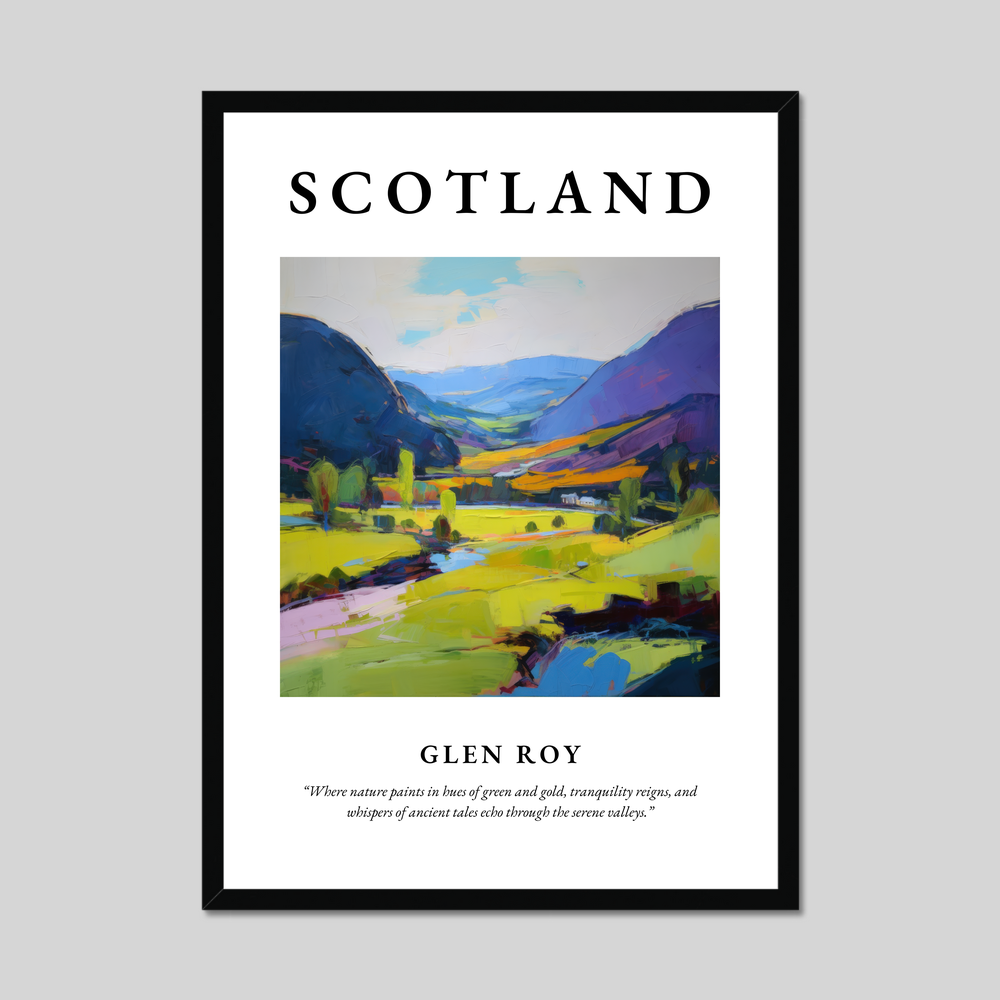 Poster of Glen Roy, Scotland.