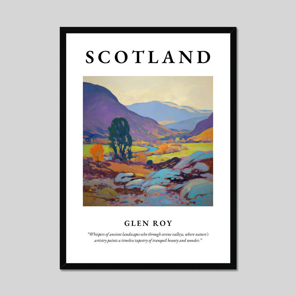 Poster of Glen Roy, Scotland.