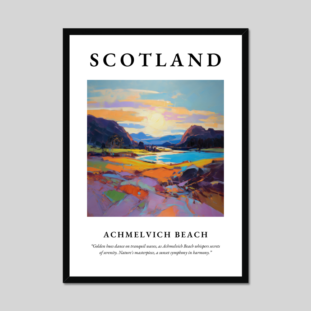 Poster of Achmelvich Beach, Scotland.