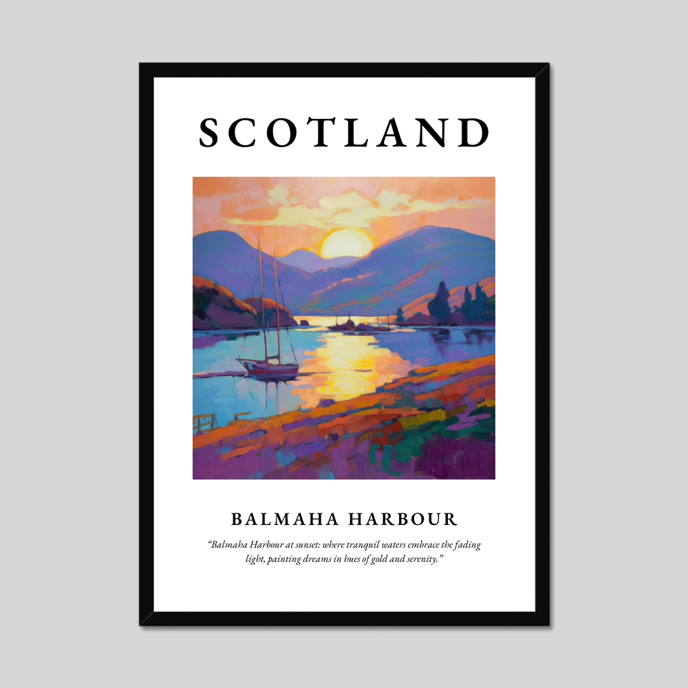 Poster of Balmaha Harbour, Scotland.