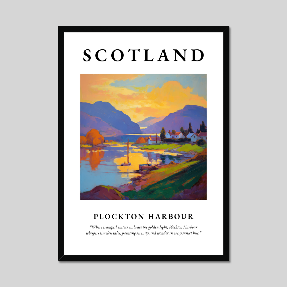 Poster of Plockton Harbour, Scotland.