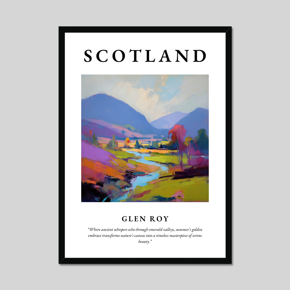 Poster of Glen Roy, Scotland.