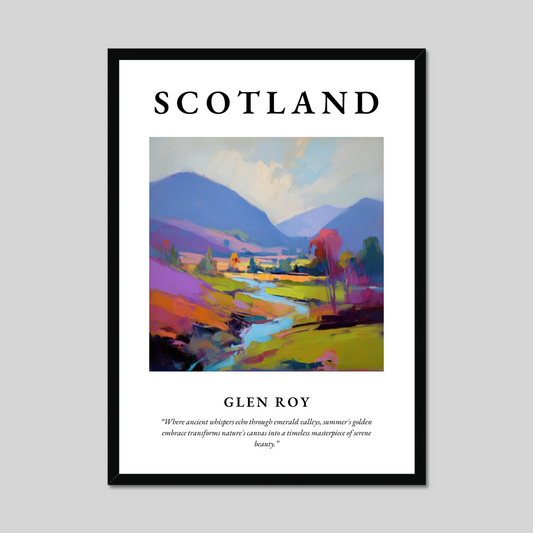 Poster of Glen Roy, Scotland.