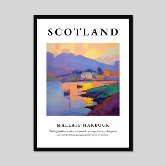 Poster of Mallaig Harbour, Scotland.