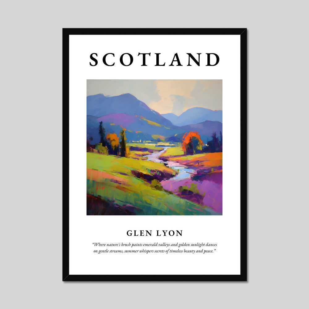 Poster of Glen Lyon, Scotland.