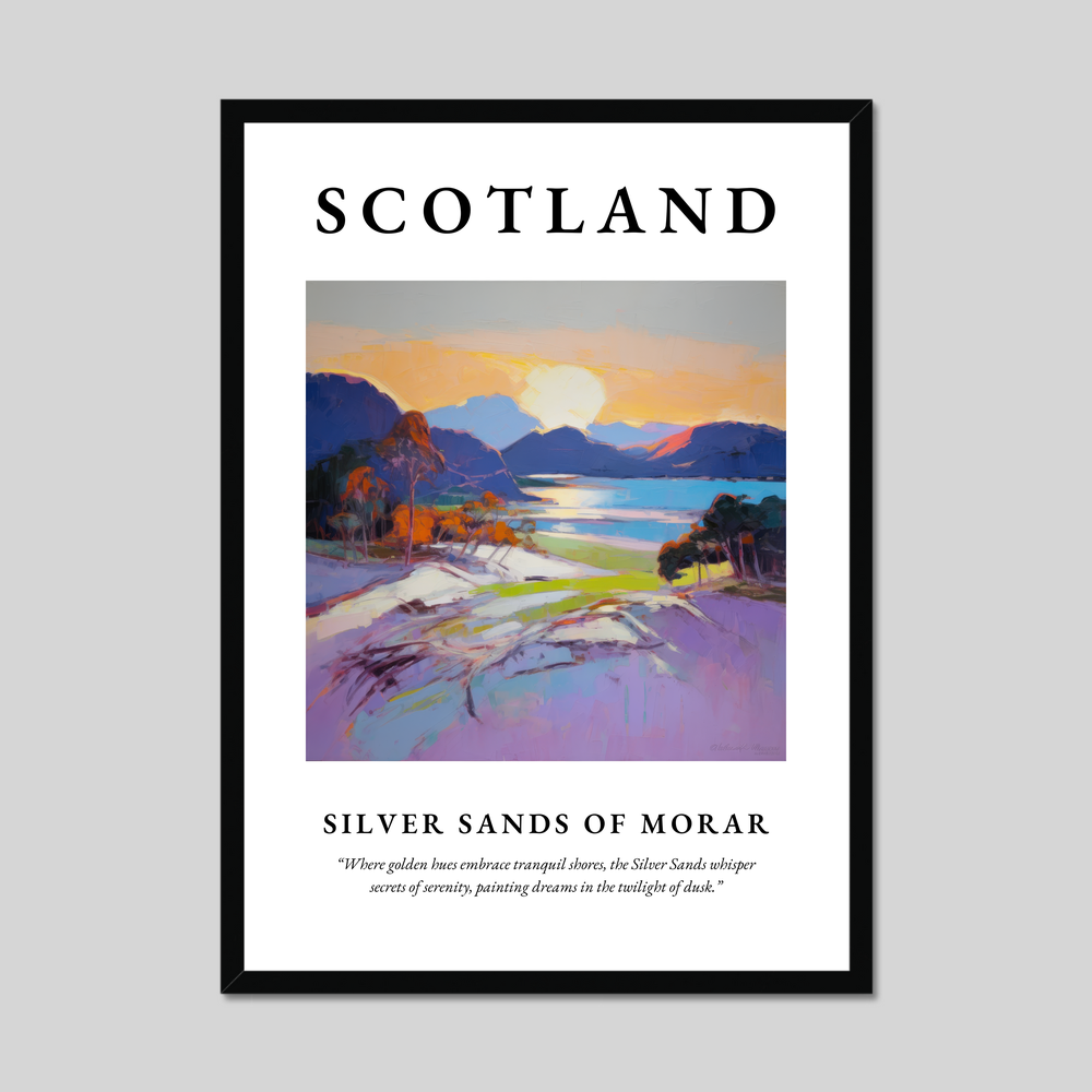 Poster of Silver Sands of Morar, Scotland.