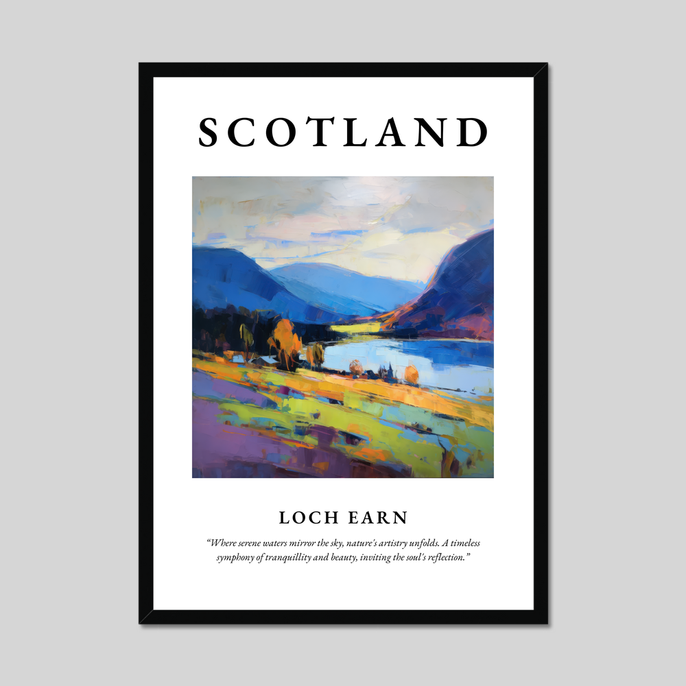 Poster of Loch Earn, Scotland.