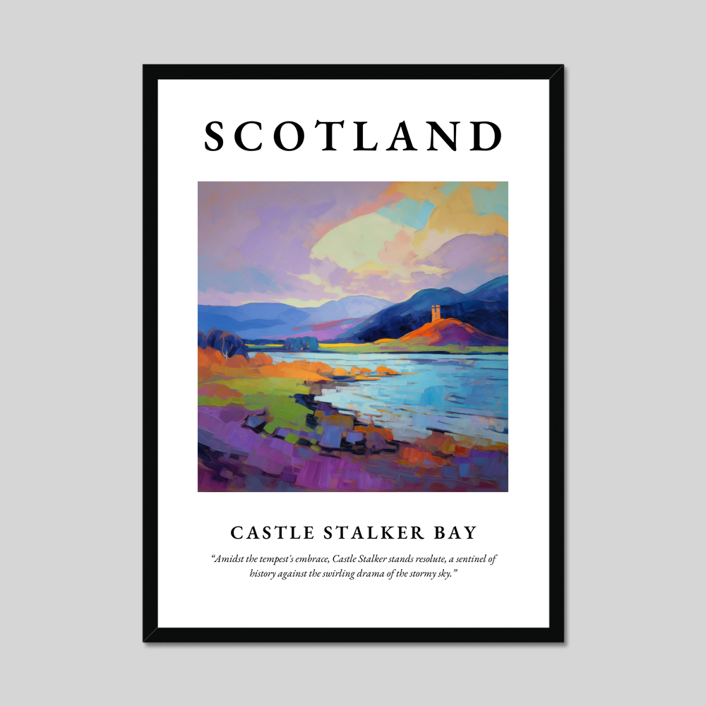 Poster of Castle Stalker Bay, Scotland.