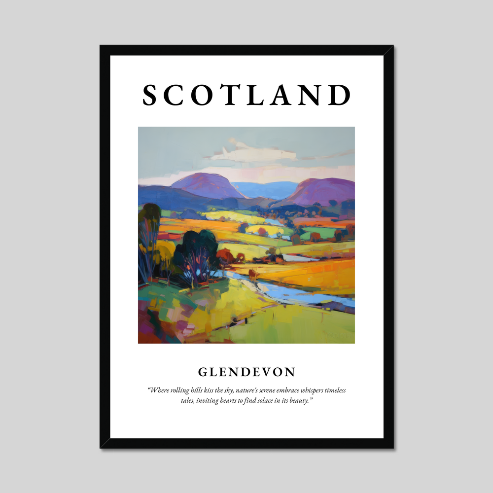 Poster of Glendevon, Scotland.