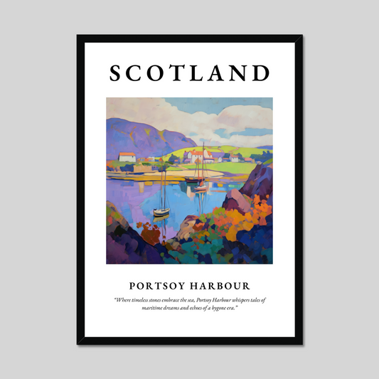 Poster of Portsoy Harbour, Scotland.