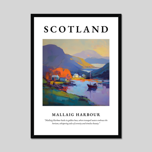 Poster of Mallaig Harbour, Scotland.