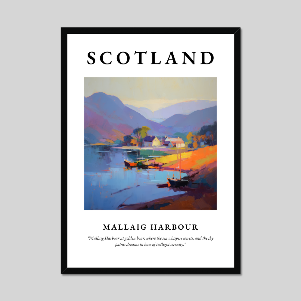 Poster of Mallaig Harbour, Scotland.