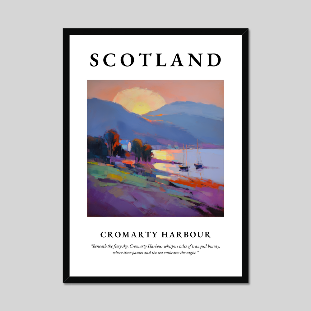 Poster of Cromarty Harbour, Scotland.