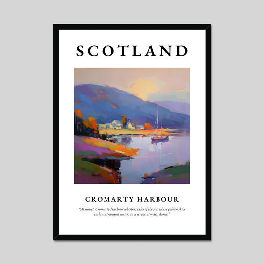 Poster of Cromarty Harbour, Scotland.