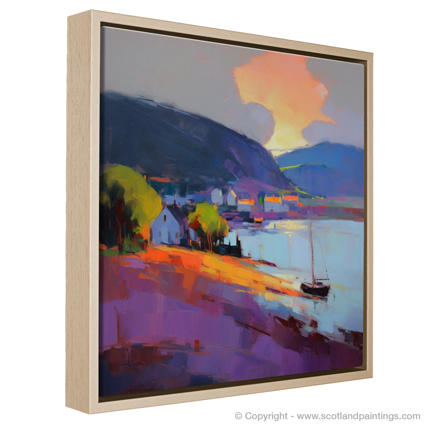 Cromarty Harbour at Dusk: An Expressionist Ode to Scottish Splendour