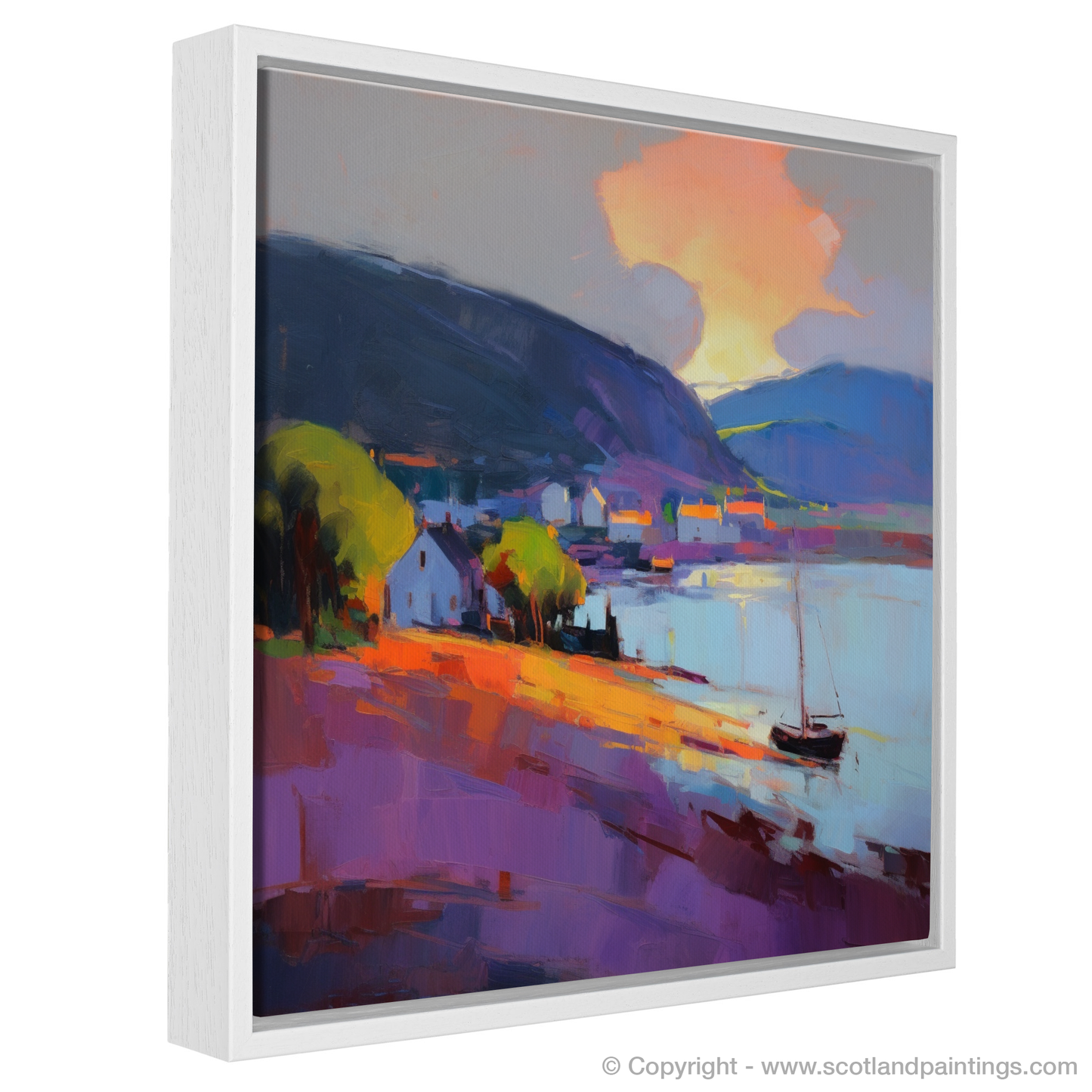 Cromarty Harbour at Dusk: An Expressionist Ode to Scottish Splendour