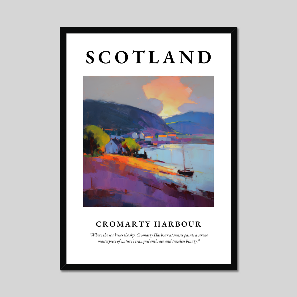 Poster of Cromarty Harbour, Scotland.