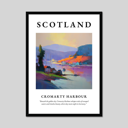 Poster of Cromarty Harbour, Scotland.