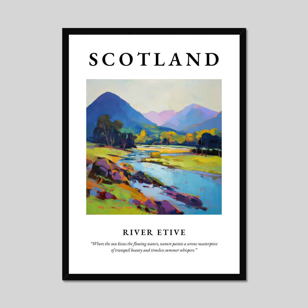 Poster of River Etive, Scotland.