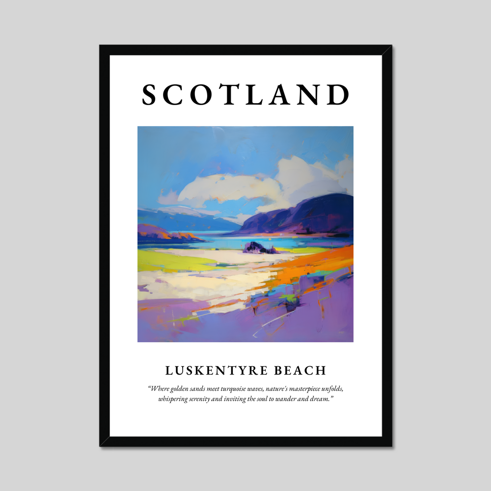 Poster of Luskentyre Beach, Scotland.