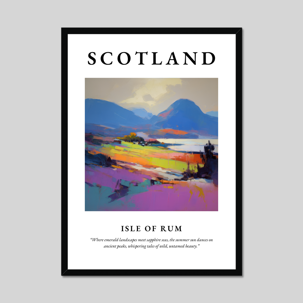 Poster of Isle of Rum, Scotland.