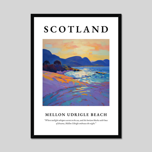 Poster of Mellon Udrigle Beach, Scotland.