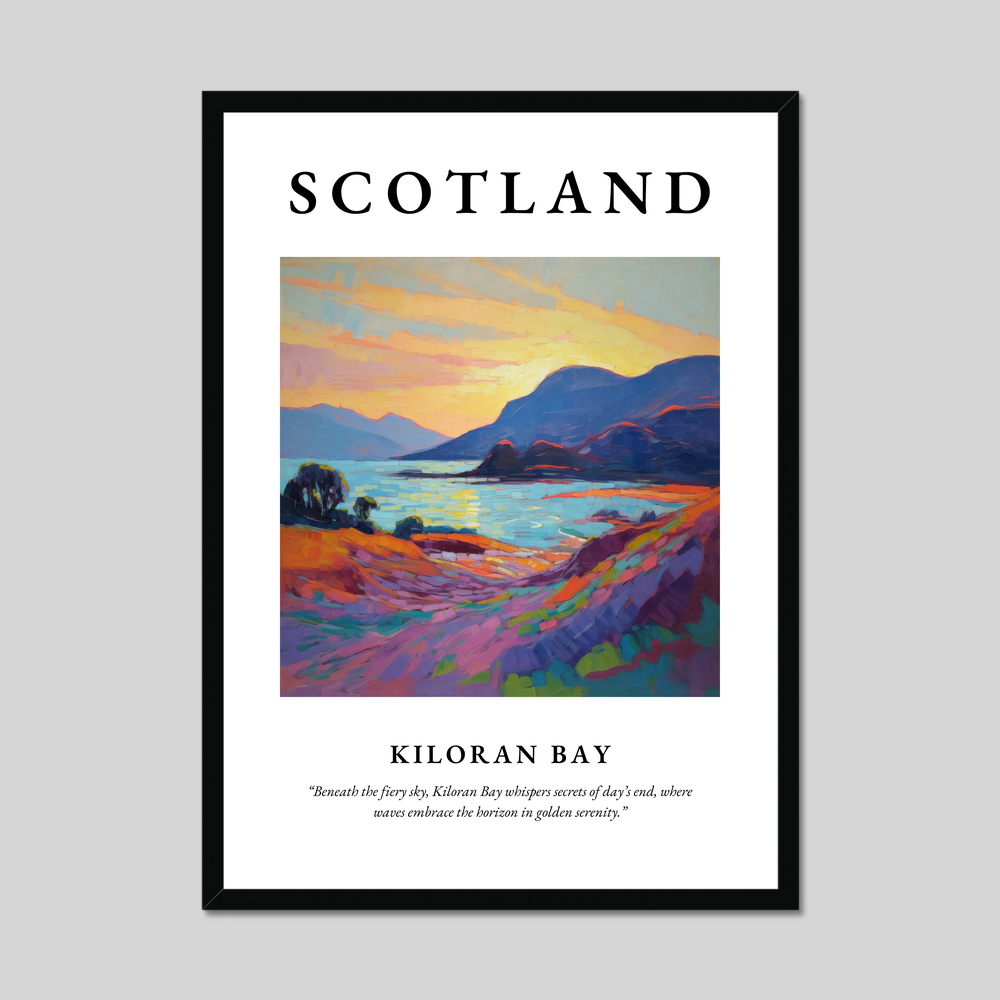 Poster of Kiloran Bay, Scotland.