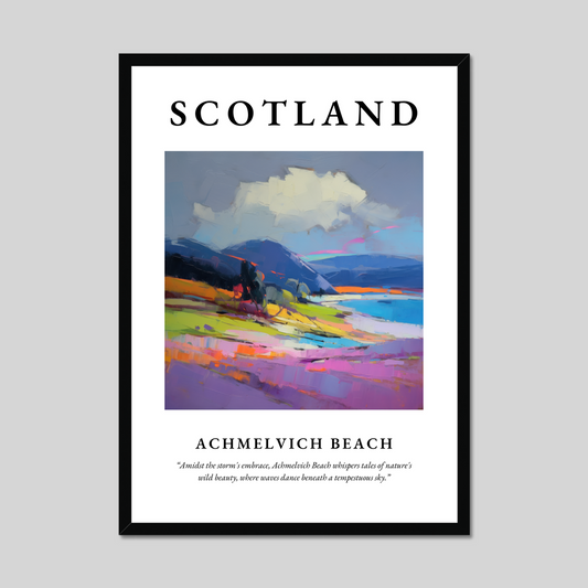 Poster of Achmelvich Beach, Scotland.