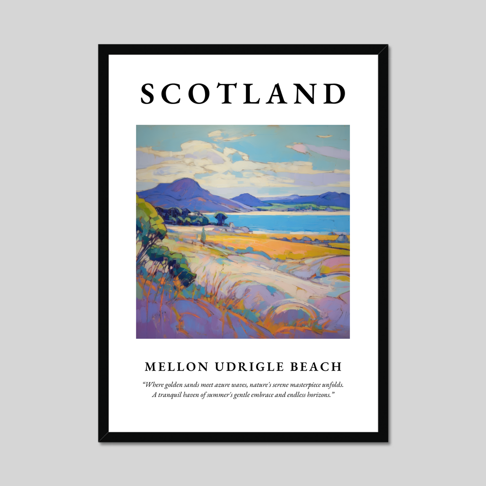 Poster of Mellon Udrigle Beach, Scotland.