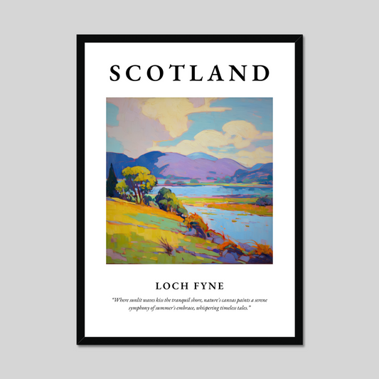 Poster of Loch Fyne, Scotland.