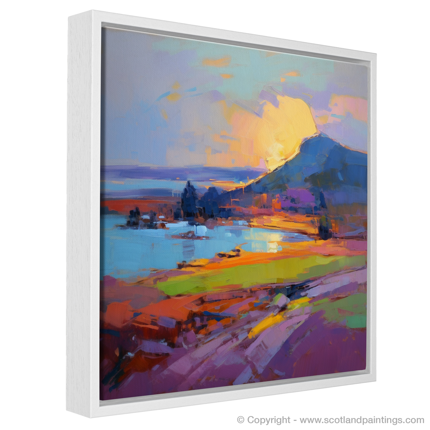 Coldingham Bay at Sunset: An Expressionist Ode to Scottish Shores