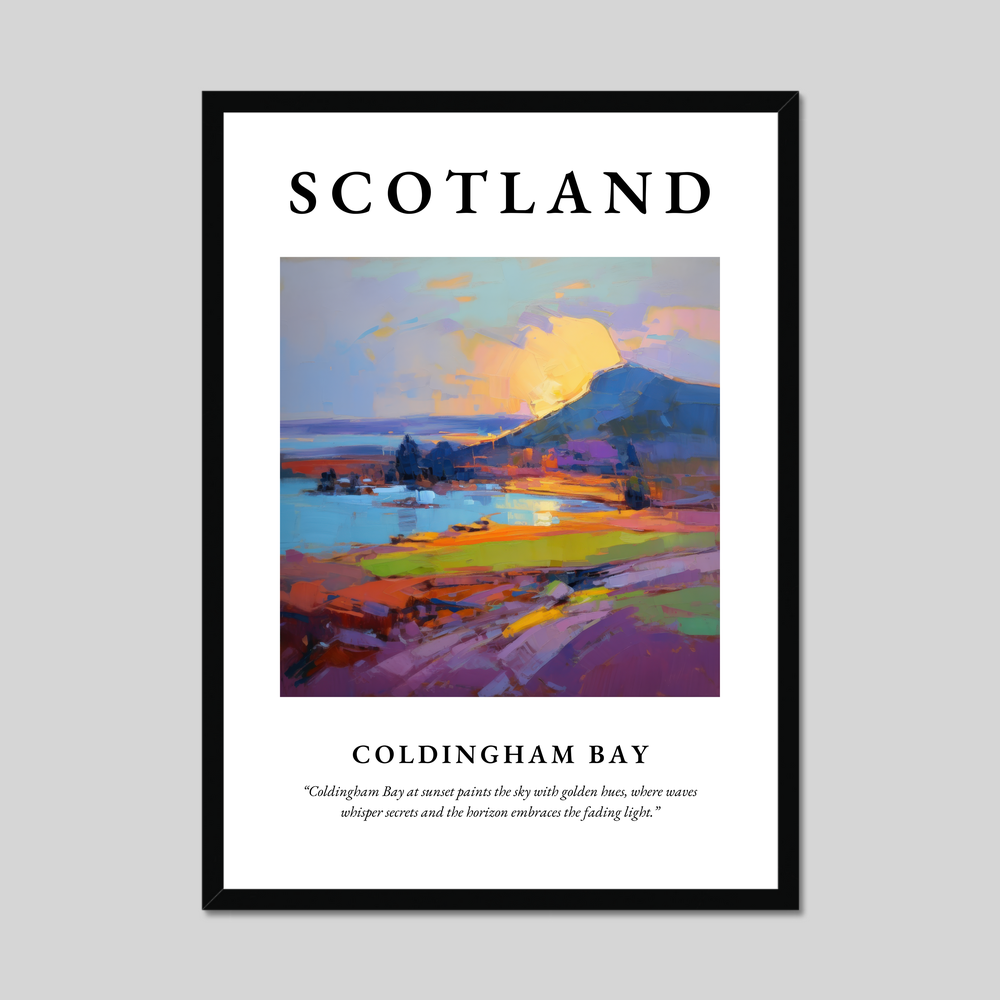 Poster of Coldingham Bay, Scotland.