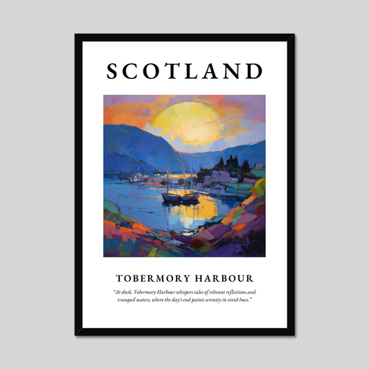 Poster of Tobermory Harbour, Scotland.