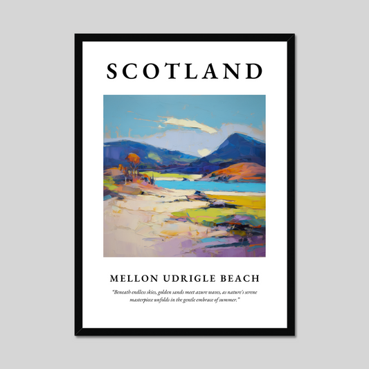 Poster of Mellon Udrigle Beach, Scotland.