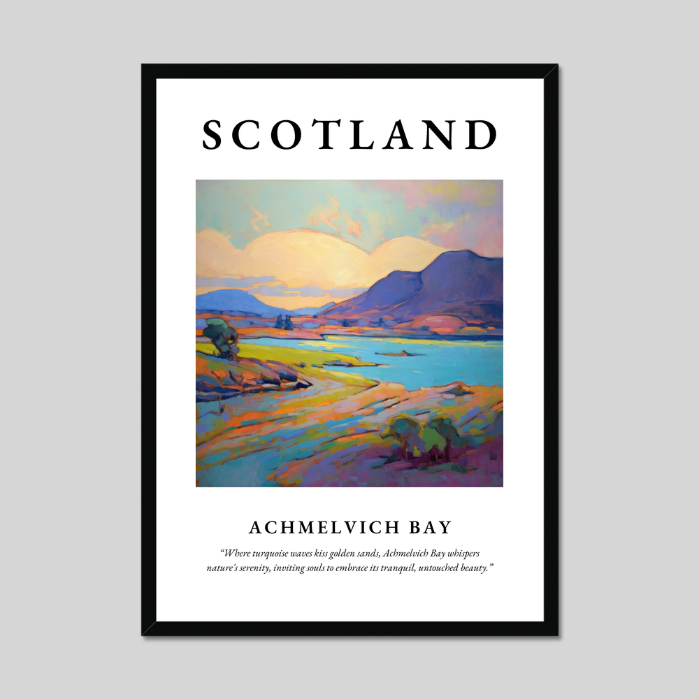 Poster of Achmelvich Bay, Scotland.