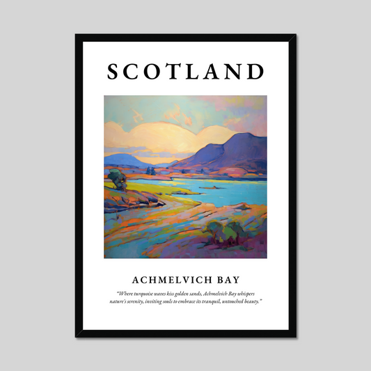 Poster of Achmelvich Bay, Scotland.