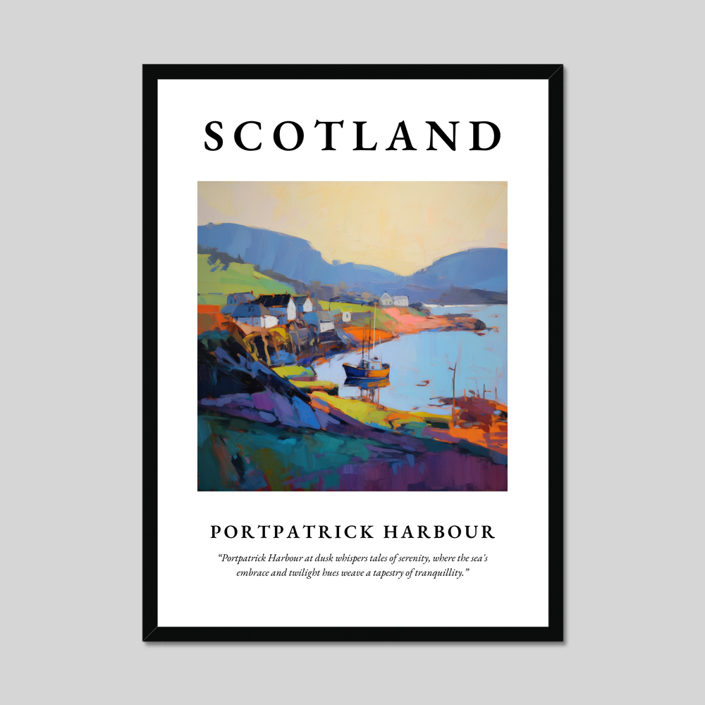 Poster of Portpatrick Harbour, Scotland.