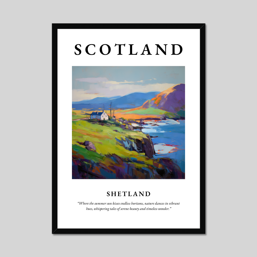 Poster of Shetland, Scotland.