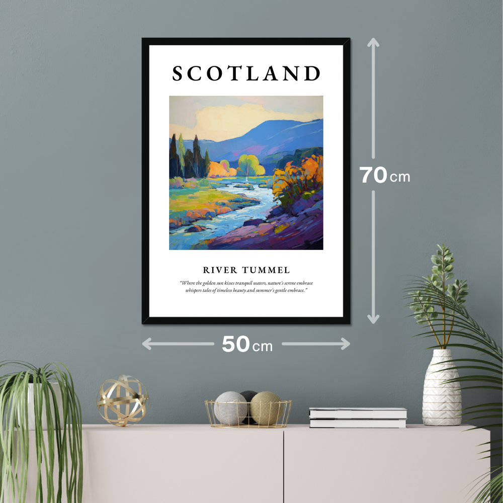 Poster of River Tummel hanging on a wall