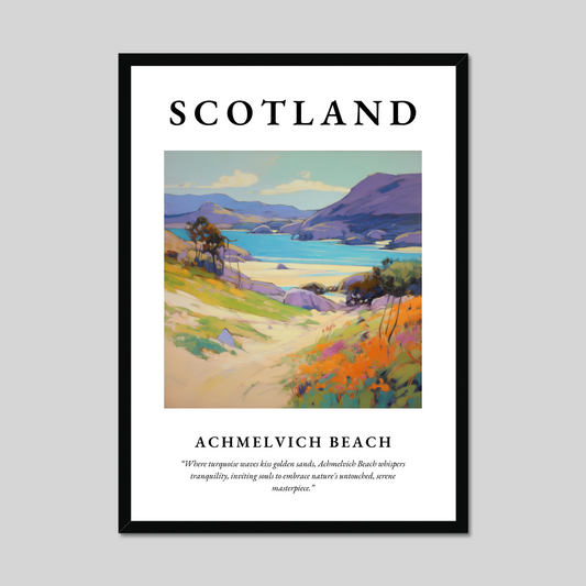 Poster of Achmelvich Beach, Scotland.